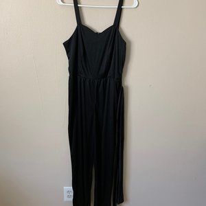 Vintage Diamond's Run black disco silky 70s Jumpsuit
